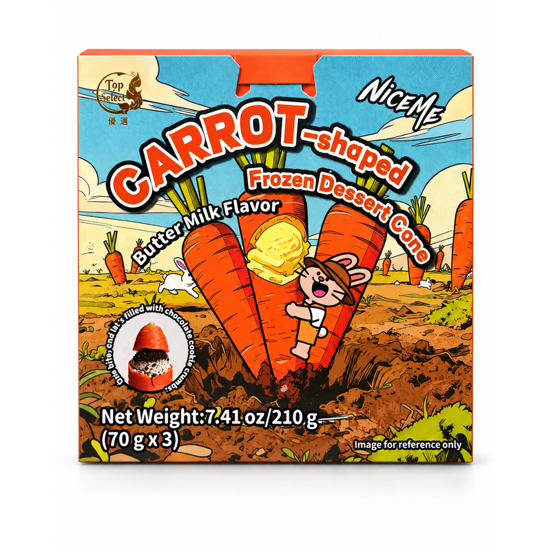 Carrot Ice Cream Cone