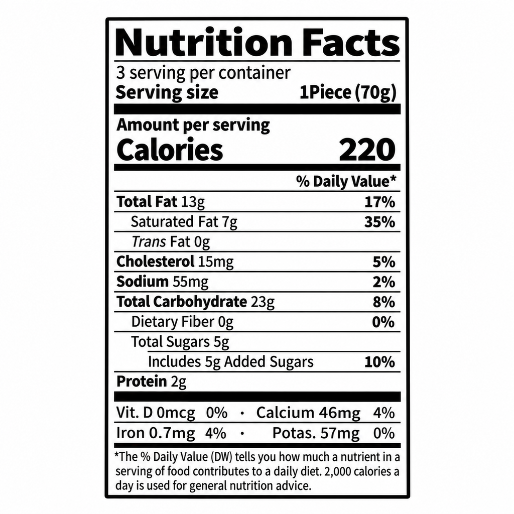 Fried Chicken Ice Cream — Original — Nutrition Facts — p1-2-X9.png