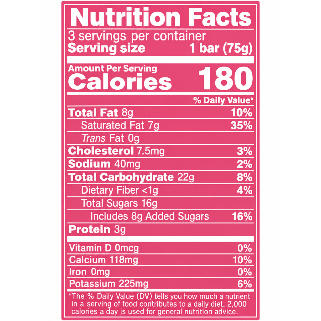 Fruit-Shaped Ice Cream Pops — Peach — Nutrition Facts — p7-2-X37.png